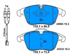 FREN BALATASI ÖN 407 04> 508 10> / C5 08> resmi