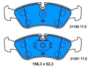 FREN BALATASI ÖN FİŞSİZ ASTRA F 91> VECTRA A 88> OMEGA 86> KADETT E 84> / ESPERO 95>99 ESPERO 95-99 NEXIA 95>97 NEXIA 95-97 resmi