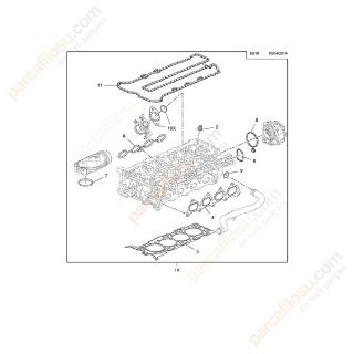 TAKIM CONTA ÜST A16XHT A16SHT B16SHT ASTRA J INSIGNIA A ZAFİRA C 13- resmi