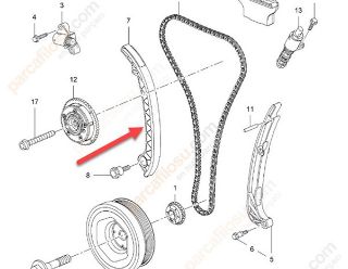 ZİNCİR GERGİ PALETİ A16XHT A16SHT B16SHT D16SHT ASTRA J ASTRA K INSIGNIA A INSIGNIA B ZAFİRA C 13- resmi