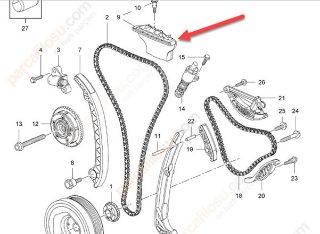 ZİNCİR GERGİ PALETİ A16XHT A16SHT B16SHT D16SHT ASTRA J ASTRA K INSIGNIA A INSIGNIA B ZAFİRA C 13- resmi