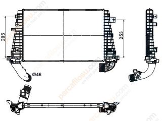 TURBO ŞARJ İNTERCOL RAD.Z13DTH 650 ASTH resmi