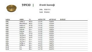 KRANK KASNAGI ASTRA G 2.0 DTI 98-04 Y20DTH resmi