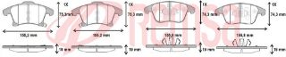 FREN BALATA ÖN FORD MONDEO V 1.6 TDCI - 2.0 TDCI 2014- resmi