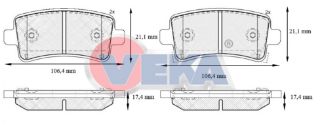 FREN BALATA ARKA İKAZLI OPEL INSIGNIA 1.6 16-17-18 JANT 2008- / 1.6 T 2008- / 2.0 CDTI 130 HP 2008- / 2.0 T 2008- / 2.8 V6 2008- resmi