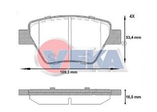 FREN BALATA ARKA GOLF VI 2.0 TSI 2008-2013/ GOLF VI 1.6 TDI 2008-2013/ JETTA IV 1.4 TSI 2011-/ SCIROCCO 1.4 TSI 2008-/ AUDI A3 1.4 TFSI 2003-2012/SEAT LEON 1.4 TSI 2012-/SKODA SUPERB 2.0 TDI 2010-2015 resmi