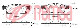 FREN BALATA İKAZLI ÖN MERCEDES M SERISI (W166) ML 250 CDI 21.20MM 2011- / M SERISI (W166) ML 350 21.20MM 2011- resmi