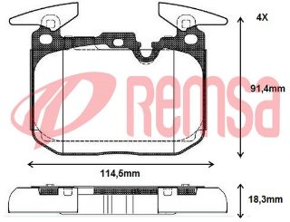 FREN BALATA ÖN 18,3MM BMW 3 SERISI (F30) 316 İ - 316 D - 318 İ - 320 D -320 İ 11- / 1 SERISI (F20,F21) 114 İ - 116 İ - 116 D - 118 İ  - 118 D 10-/ İ8 (I12) HYBRID 14-20/ 4 SERISI (F32) 418 İ-420 İ 13- resmi