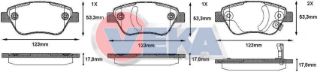 FREN BALATA ÖN İKAZLI OPEL CORSA D 1.2 2006-2014 / CORSA D 1.0 75 HP 2006-2014 resmi