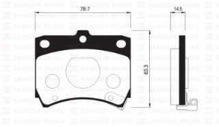 ÖN BALATA DİSK KİA PRIDE 05 MAZDA 121 90 GDB773 resmi