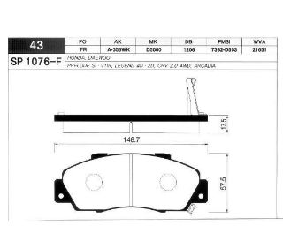 ÖN BALATA ACCORD IV-V-VI 93-98 CR-V I 2.0 16V 96-02 HR-V 1.6 16V 99 PRELUDE 96-00 GDB3177 resmi