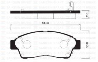 ÖN BALATA COROLLA 92-97 CARINA 93-97 RAV4 2.0 94-00 CAMRY 2.2 92-01 GDB1143 resmi