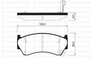 ÖN BALATA DİSK NİSSAN ALMERA 95-00 SUZUKİ BALENO 99-07 GDB3180 resmi