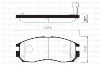 ÖN BALATA COLT 1.8 GTI 16V-GALANT-LANCER GDB1128-GDB3133 resmi