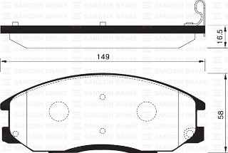 ÖN BALATA STAREX 04 SANTAFE 00-06 GDB3412-GDB3257-GDB3244 resmi