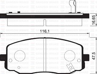 ÖN BALATA HYUNDAİ İ10-1.1-1.2-KİA PICANTO 1.0-1-1 08 GDB3369-GDB3510 resmi