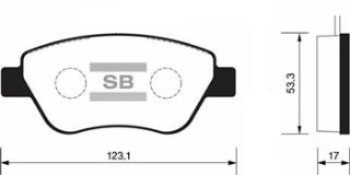 ÖN BALATA ALBEA-PALİO-STILO-SIENA DOBLO 1.3 1.9 İDEA CORSA 1.3 07 resmi