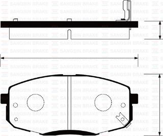 ÖN BALATA HYUNDAİ İ30 1.4-1.6-2.0-1.6 CRDI-2.0 CRDI 07 KİA CEED 06 GDB3342-GDB3450 resmi