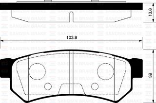 ARKA BALATA LACETTİ 1.4 16V-1.6-1.8 03 NUBIRA SEDAN-KOMBİ 1.4-1.6-1.8 05 GDB4178 resmi