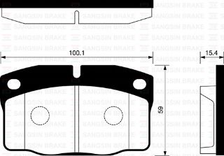 ÖN BALATA ASCONA 76-88 CORSA A 82-93 KADET 1.4 88-95 VECTRA A 88-95 OMEGA 86-94 GDB199 resmi