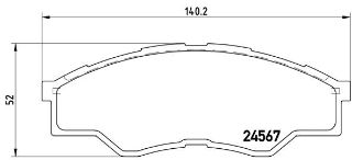 ÖN BALATA TOYOTA HİLUX III PİCK UP 2.5D-4D 06 GDB3500 resmi