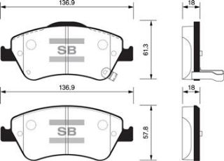 ÖN BALATA AURIS-COROLLA 1.4D-1.4 VVTI-1.6 VVTI-2.0D-4D-2.2D 07 GDB3481 resmi