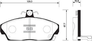 ÖN BALATA CİVİC VI 95-05 ROVER 200-400 95-00 25 00-05 45 00-05 MG 01-05 GDB1319-GDB479 resmi