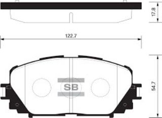 ÖN BALATA YARİS 1.0 VVT-I-1.8 VVTI 01/2006 ABS Lİ resmi