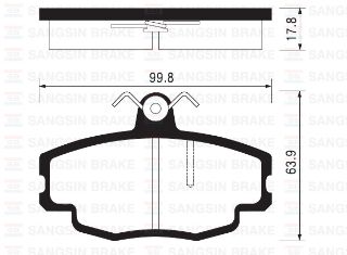 BALATA ÖN DİSK CITROEN ZX 91-98 GDB114 resmi