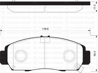 ÖN BALATA HONDA CİVİC SEDAN 07-11 FRV 07 GDB3268-GDB3240 resmi