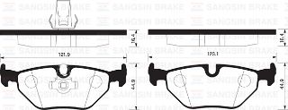 ARKA BALATA BMW E39 550İ-523İ-535İ-540İ-520D-525TDS-530D 96-03 GDB1265 resmi