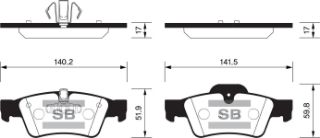 ARKA ÖN BALATA W164 280CDI-ML320CDI-ML350-ML500 05-10 W211 02-08 W251 06 W463 12 GDB1643 resmi