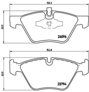 ÖN BALATA BMW 1 E81-E87 BMW 1 COUPE E82 BMW 1 CABRİOLET E88 -BMW 3 E90-E91 06 GDB1662-GDB1810 resmi