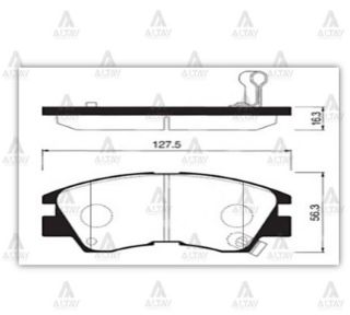 FREN BALATA L-300 90-08  L200 86-97  PAJERO ÖN resmi