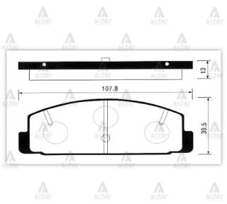 FREN BALATA 626 98-02  MAZDA 6 03-12  323 99= DİSK ARKA resmi