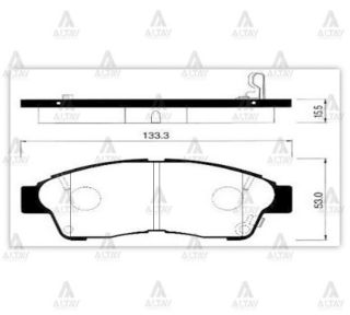 FREN BALATA COROLLA 92-02 ENJ.  CORONA 92-95  CARINA 96-97  RAV-4 96-00 ÖN resmi