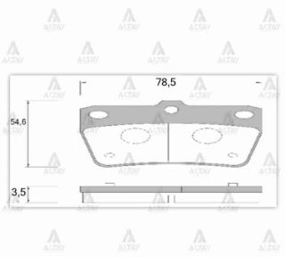 FREN BALATA RAV-4 00-06  CHERRY TİGGO DİSK ARKA resmi