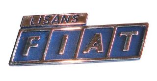 FIAT LISANS YAZI MAVI resmi