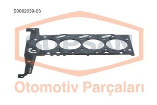 SİLİNDİR KAPAK CONTASI FORD TRANSİT 2.4 L PUMA (V1 84) ENG.(D2FA-D2FB-D2FE-D4FA-DOFA-F4FA-FXFA) 3 ÇENTİK - ÇOK KATMANLI ÇELİK resmi