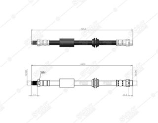 FREN HORTUMU ARKA BMW MİNİ R50 . R53 - MİNİ CABRİO R52 01 - 06 resmi