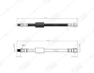 FREN HORTUMU ÖN MERCEDES A SERIE W168A140 - A160 - A190 - A160 CDI - A170 CDI 97-04 resmi