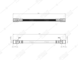 FREN HORTUMU ARKA SAĞ SOL ASTRA F 91>98 VECTRA A 88>95 VECTRA B  95>02 CORSA A 93>99 CALIBRA A resmi