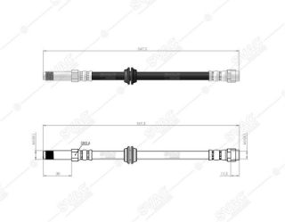 ÖN  FREN HORTUMU VIANO W639 04-14 VİTO/MIXTO W639 09-14 VİTO W639 04-14 resmi