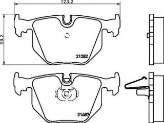 FREN BALATASI ARKA WVA21282-21487 BMW E38 E53 resmi