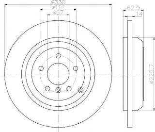 FREN DİSKİ ARKA BM W164 06-11 resmi