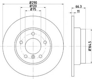 FREN DİSKİ ARKA BM F20-F20 LCİ-F21-F21 LCİ-F22-F22 LCİ-F23-F23 LCİ 10-18 resmi