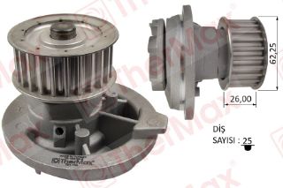 X DEVİRDAİM ASTRA F-G-VECTRA A-B-OMEGA B-KADETT E-CALIBRA A 1.8İ 16V-1.7D-2.0İ 16V T 1334041 resmi