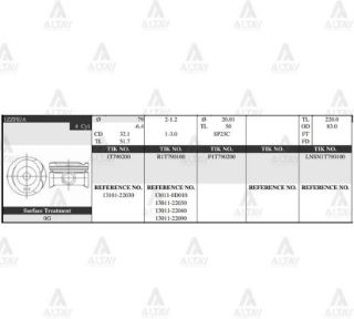 PİSTON TAKIM COROLLA 1.6L VVT-I  00-06  79.50MM  1ZZFE - 3ZZFE  0.50 resmi