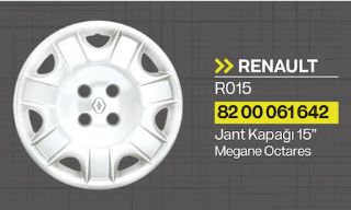 JANT KAPAĞI 15 JANT MEGANE OCTARES resmi