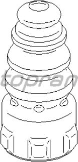 ARKA AMORTISOR DAYANMA TAKOZU-118MM YUVARLAK (VW GOLF 07-14  PASSAT 06-  SKODA OCTAVIA 04-13) resmi